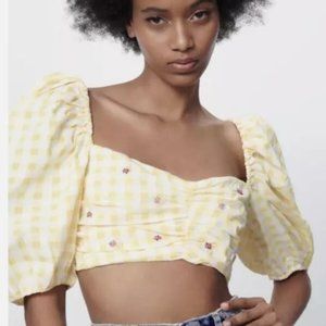 ZARA gingham top